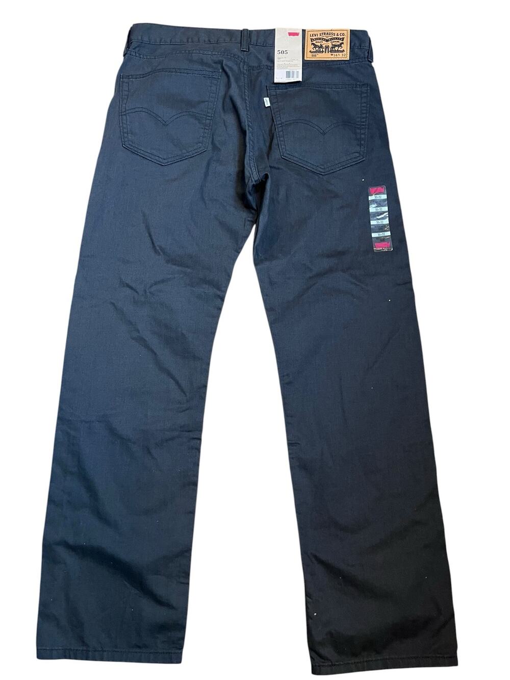 Levi Strauss NWT Men’s 505 Straight Leg Jeans 36x32 Regular Fit Straight Leg